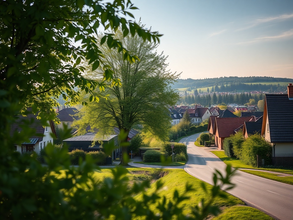 Kwitnące białe i różowe kwiaty kasztanowca na tle zielonych liści w mieście Żary.